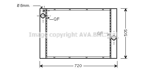 AVA QUALITY COOLING Jäähdytin,moottorin jäähdytys BW2405